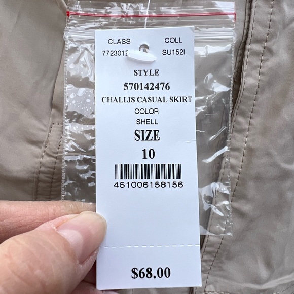 NWT White House Black Market Challis Casual Skirt Size 10 - Picture 12 of 15